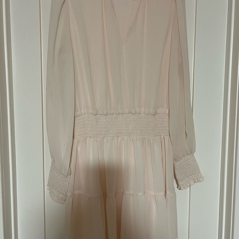 Gibson Cream Long Sleeve Dress